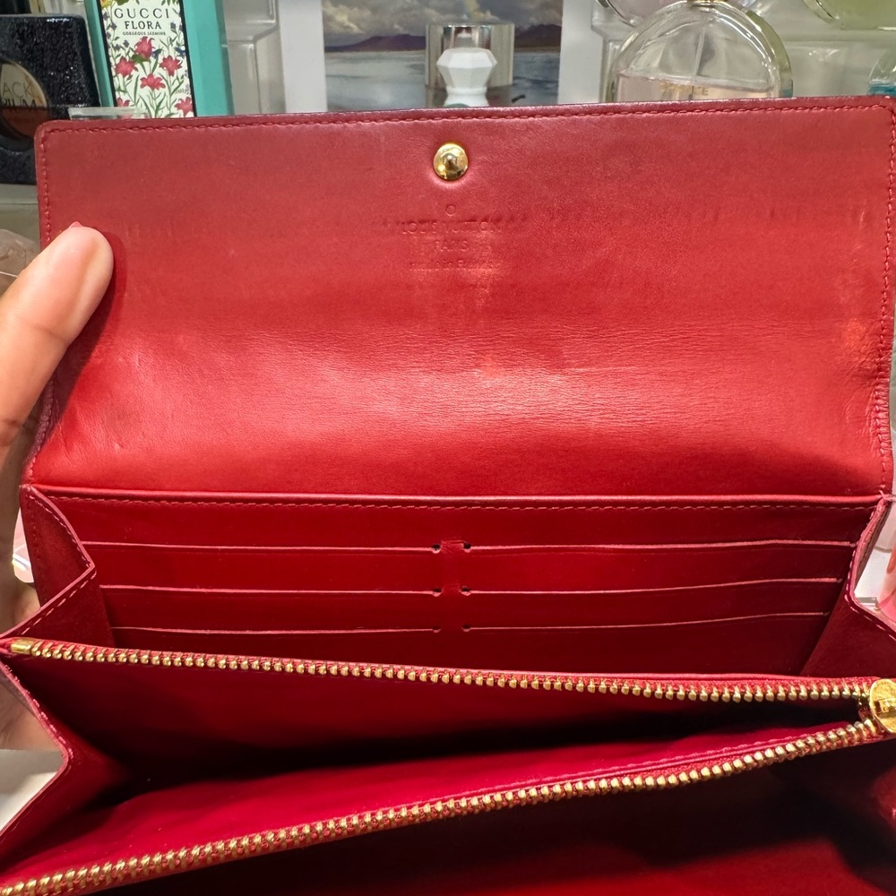 ❌SOLD Louis Vuitton Monogram Sarah Vernis Wallet - Picture 7 of 9